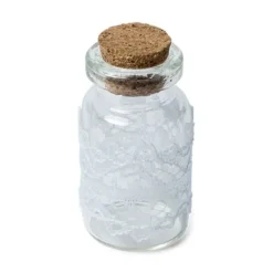 Discount Mini Fiole Avec Dentelle En Verre X 6 Pi Ces Theme Dentelle