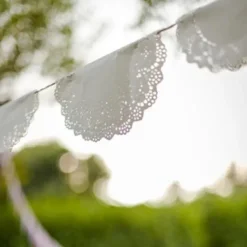 Discount Napperon En Dentelle Argent 26Cm X 6 Pi Ces Theme Dentelle