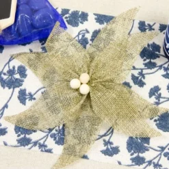 Outlet Noeud En Jute Et Bois 15Cm Theme Jute