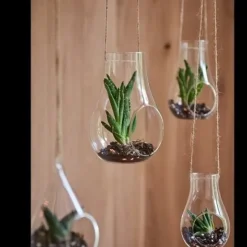 Petit Bouteille En Verre A Suspendre Avec Ficelle De Jute Theme Jute