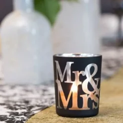 Badaboum Photophore En Verre Mr Mrs