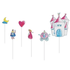 Discount Pique G Teau Bois Et Carton Princesses X6Pcs Theme Deco Princesse