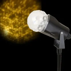 Badaboum Projecteur Led Lumineux Effet Neige Blanc Chaud Clearance