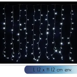 Badaboum Rideau Lumineux Pas Cher 144 Led Blanc Froid Hot
