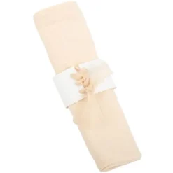 Badaboum Rond De Serviette Blanc Fleurs Des Champs X 8 Pi Ces Best