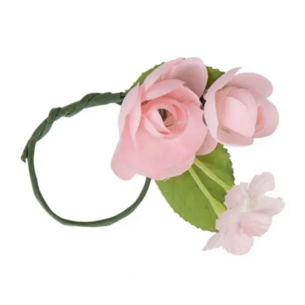 Badaboum Rond De Serviette Fleuri Rose X 4 Pi Ces Best