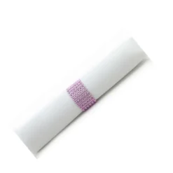 Badaboum Rond De Serviette Mariage Strass Rose X 100 Pi Ces New