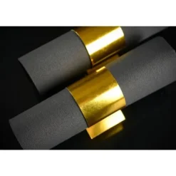 Badaboum Rond De Serviette Or M Tallis En Carton X 10 Pi Ces Clearance