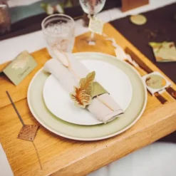 Badaboum Rond De Serviette Pampa Kaki X 10 Hot