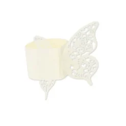 Badaboum Rond De Serviette Papillon Ivoire X 20 Pi Ces Best