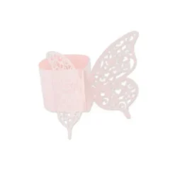 Badaboum Rond De Serviette Papillon Rose X 20 Pi Ces