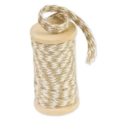 Clearance Ruban Bicolore Jute Et Ivoire Theme Jute