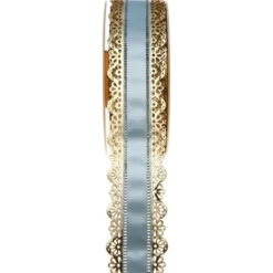 Best Ruban Charlotte Dentelle Bleu Ciel 50Mm X 20 M Tres Theme Dentelle