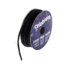 Clearance Ruban En Bobine Jute Noir 2Mm X 8M Theme Jute
