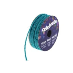 Sale Ruban En Bobine Jute Turquoise 2Mm X 8M Theme Jute