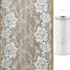 Best Ruban En Dentelle Blanc Pas Cher 18Cm X 9 M Tres Theme Dentelle