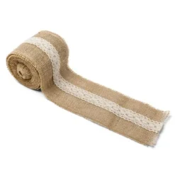 Best Ruban En Jute Et De Dentelle Champetre 10Cm Theme Dentelle