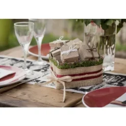 Ruban Jute Pas Cher 10Mm X 5 M Tres Theme Jute