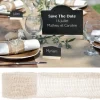 Outlet Ruban Large En Jute Blanc 70Mm Theme Jute
