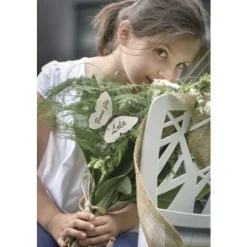 New Ruban Large En Jute Vert Anis 70Mm Theme Jute