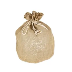 Clearance Sac Cadeau Mariage En Jute Thank You Theme Jute