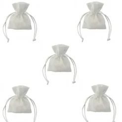 Sac Drag Es En Jute Blanc X 5 Pi Ces Theme Jute