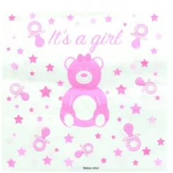 Clearance Serviette En Papier Baby Shower Fille X 20 Pi Ces Theme D Co Baby Shower