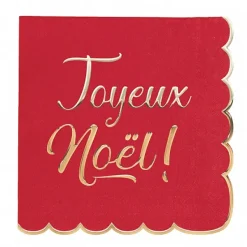 Badaboum Serviettes En Papier Joyeux Noel 33Cm X 16 Pi Ces Discount
