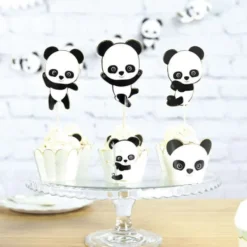 Clearance Set De 3 Cake Toppers Baby Panda Theme D Co Baby Shower