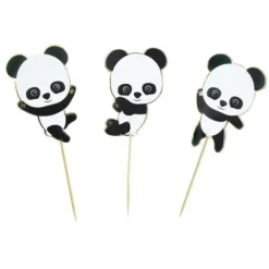 Clearance Set De 3 Cake Toppers Baby Panda Theme D Co Baby Shower