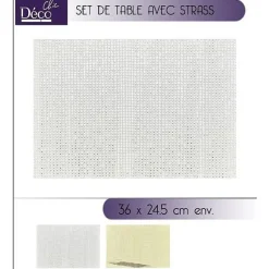 Badaboum Set De Table Avec Strass / Chic Clearance