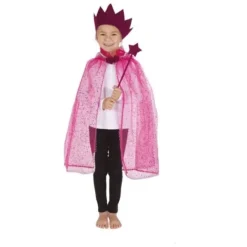 Clearance Set Princesse Paillettes Enfant Rose Taille Unique Theme Deco Princesse