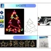 Badaboum Silhouette De Noel Lectrique Pour F Netre Avec 20 Lampes Outlet