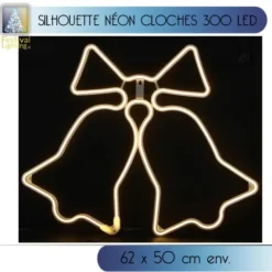 Badaboum Silhouette Lumineuse Double Cloche N On 300 Led Best