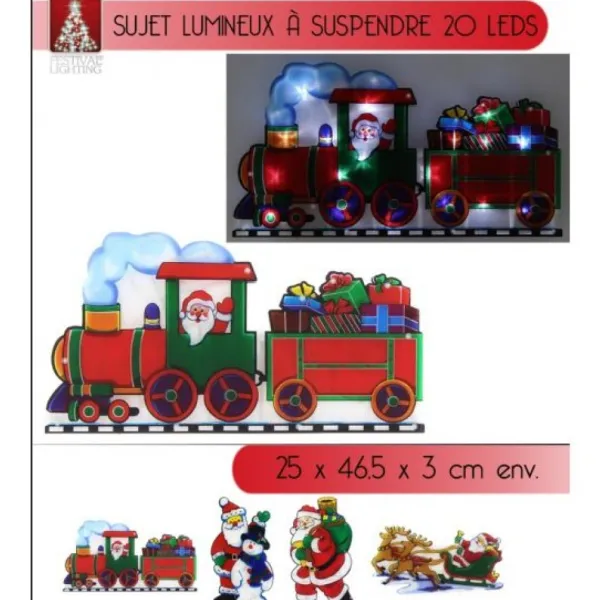 Badaboum Silhouette Lumineuse Noel Pour Fenetre 20 Led Best