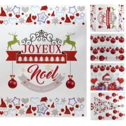 Badaboum Sticker Vitro Statique Boule De Noel Brillante Best