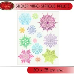 Badaboum Sticker Vitro Statique Multicolore 30X38Cm Discount