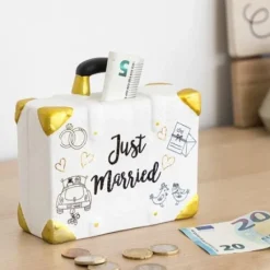 Badaboum Tirelire Mariage Just Married Original